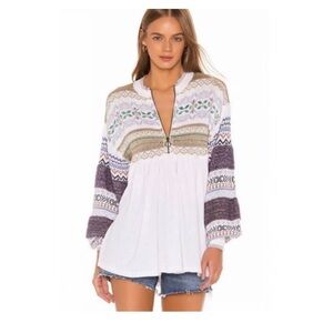 Free People Cozy Cottage Sweater L